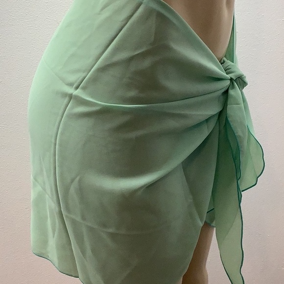 Zuliana lettuce trim tie sarong Made in USA. New With Tags - Picture 3 of 4